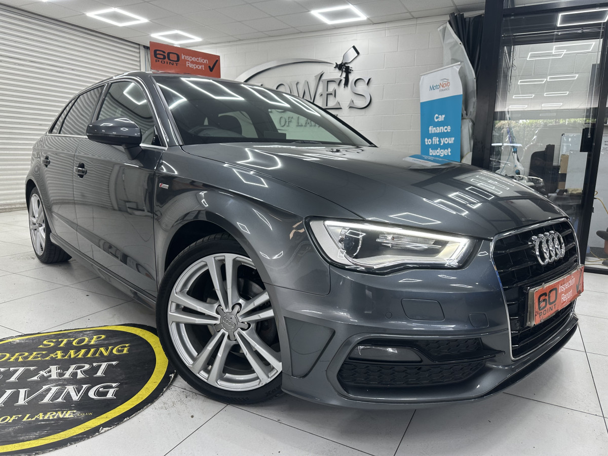 2016 (MARCH) AUDI A3 2.0 TDi S LINE AUTOMATIC with BLACK LEATHER