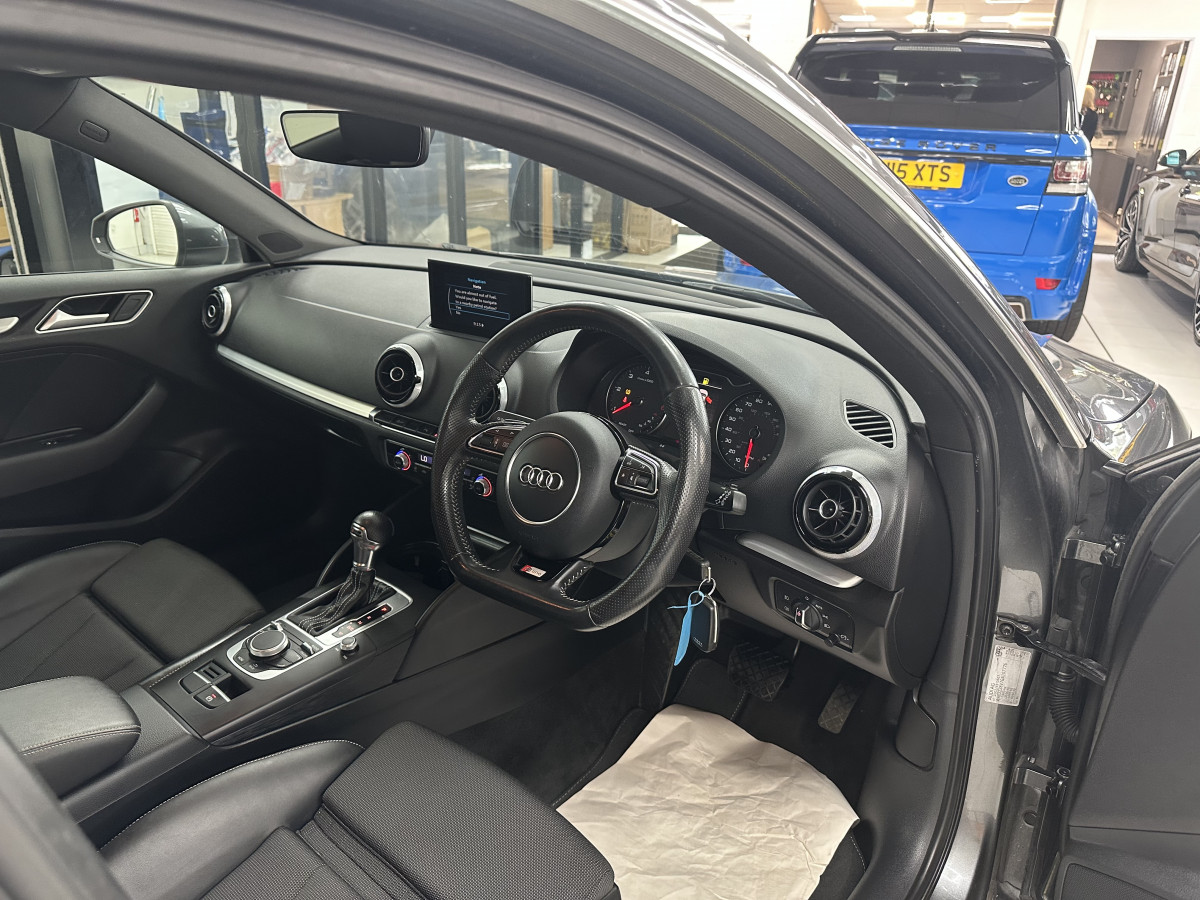 2016 (MARCH) AUDI A3 2.0 TDi S LINE AUTOMATIC with BLACK LEATHER