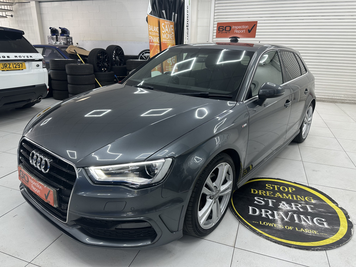 2016 (MARCH) AUDI A3 2.0 TDi S LINE AUTOMATIC with BLACK LEATHER