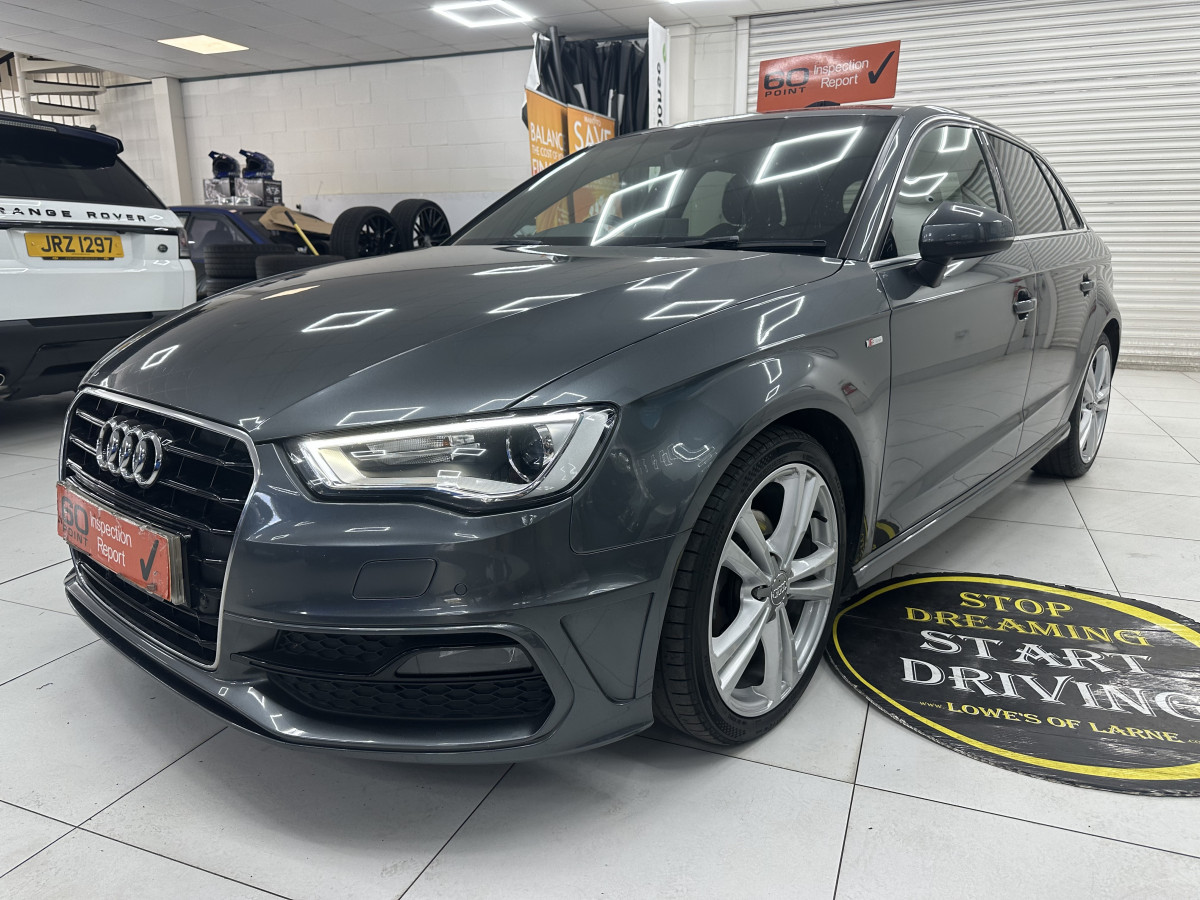2016 (MARCH) AUDI A3 2.0 TDi S LINE AUTOMATIC with BLACK LEATHER