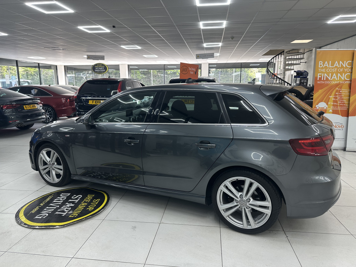 2016 (MARCH) AUDI A3 2.0 TDi S LINE AUTOMATIC with BLACK LEATHER