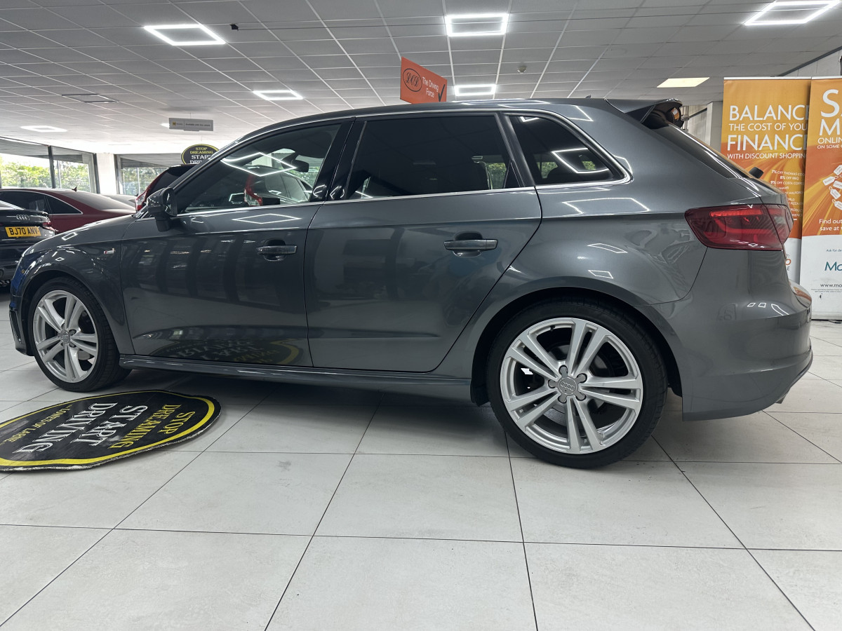 2016 (MARCH) AUDI A3 2.0 TDi S LINE AUTOMATIC with BLACK LEATHER