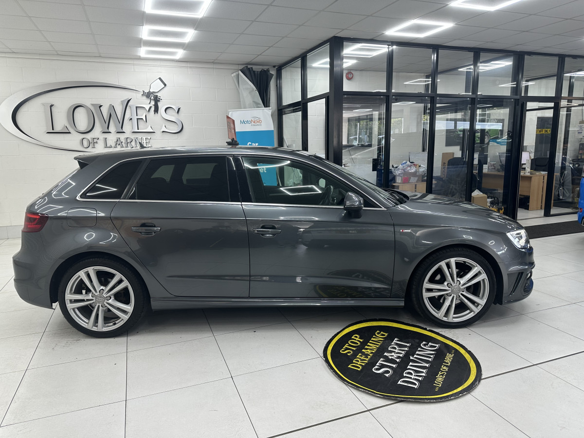 2016 (MARCH) AUDI A3 2.0 TDi S LINE AUTOMATIC with BLACK LEATHER