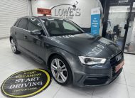 2016 (MARCH) AUDI A3 2.0 TDi S LINE AUTOMATIC with BLACK LEATHER