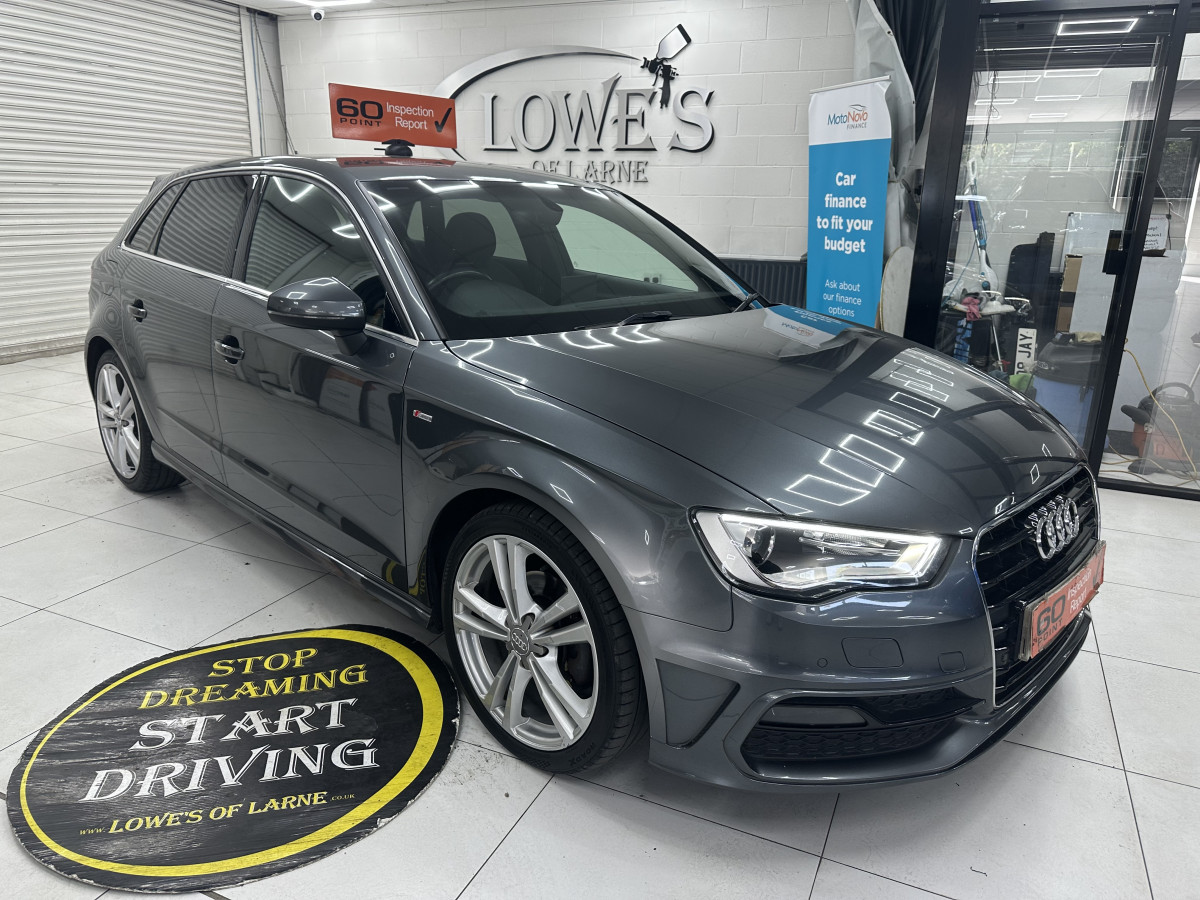 2016 (MARCH) AUDI A3 2.0 TDi S LINE AUTOMATIC with BLACK LEATHER