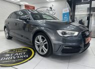 2016 (MARCH) AUDI A3 2.0 TDi S LINE AUTOMATIC with BLACK LEATHER