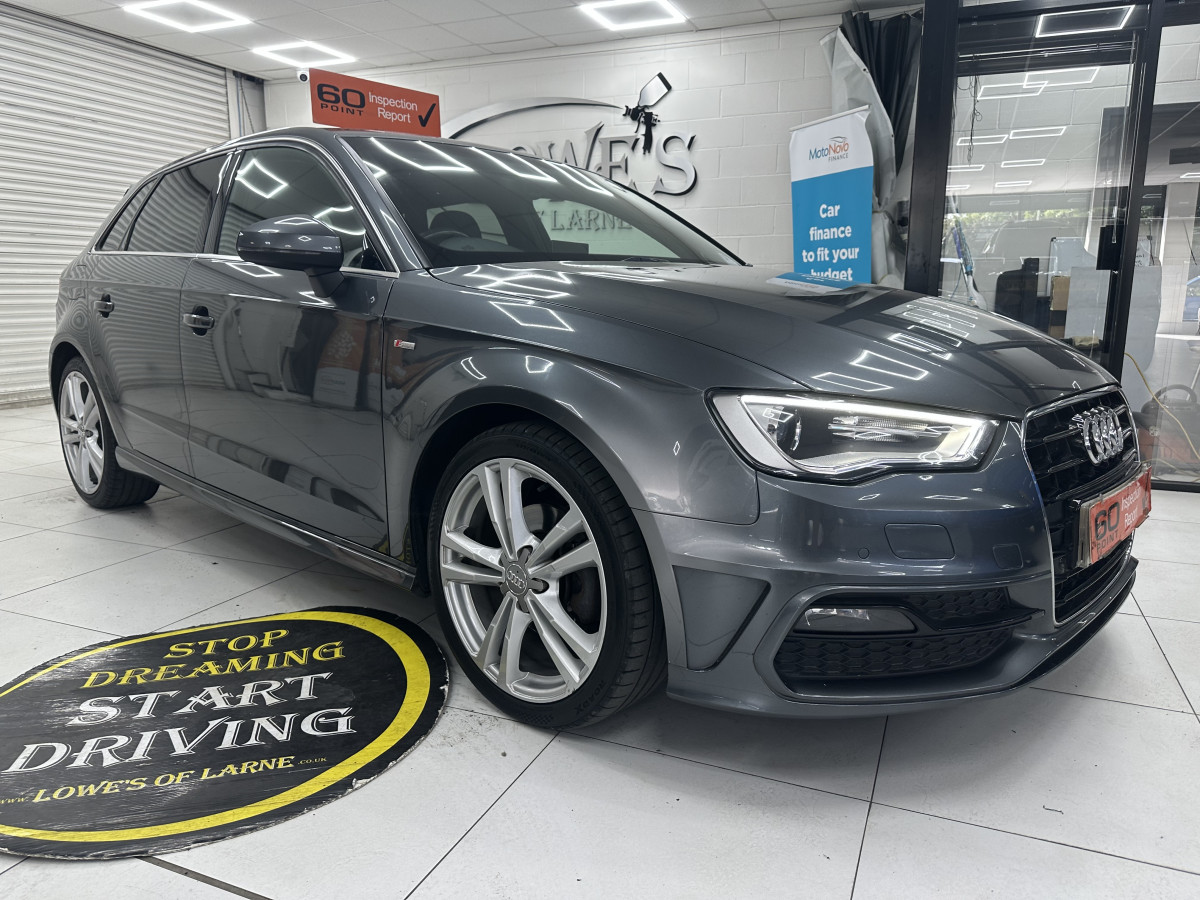 2016 (MARCH) AUDI A3 2.0 TDi S LINE AUTOMATIC with BLACK LEATHER