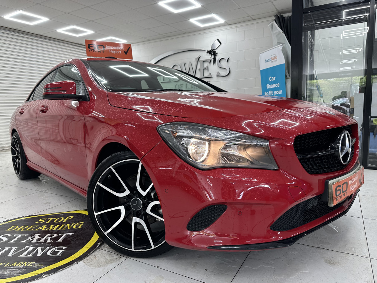 2017 (JUNE) MERCEDES CLA200D SPORT AUTOMATIC — BALCK LEATHER, SAT NAV — ONLY 89K