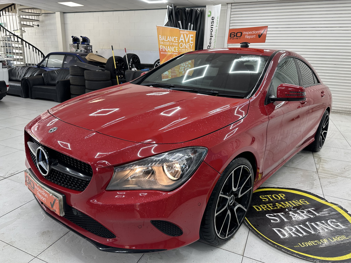 2017 (JUNE) MERCEDES CLA200D SPORT AUTOMATIC — BALCK LEATHER, SAT NAV — ONLY 89K