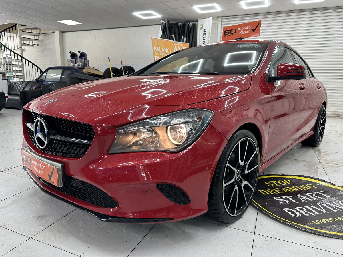 2017 (JUNE) MERCEDES CLA200D SPORT AUTOMATIC — BALCK LEATHER, SAT NAV — ONLY 89K