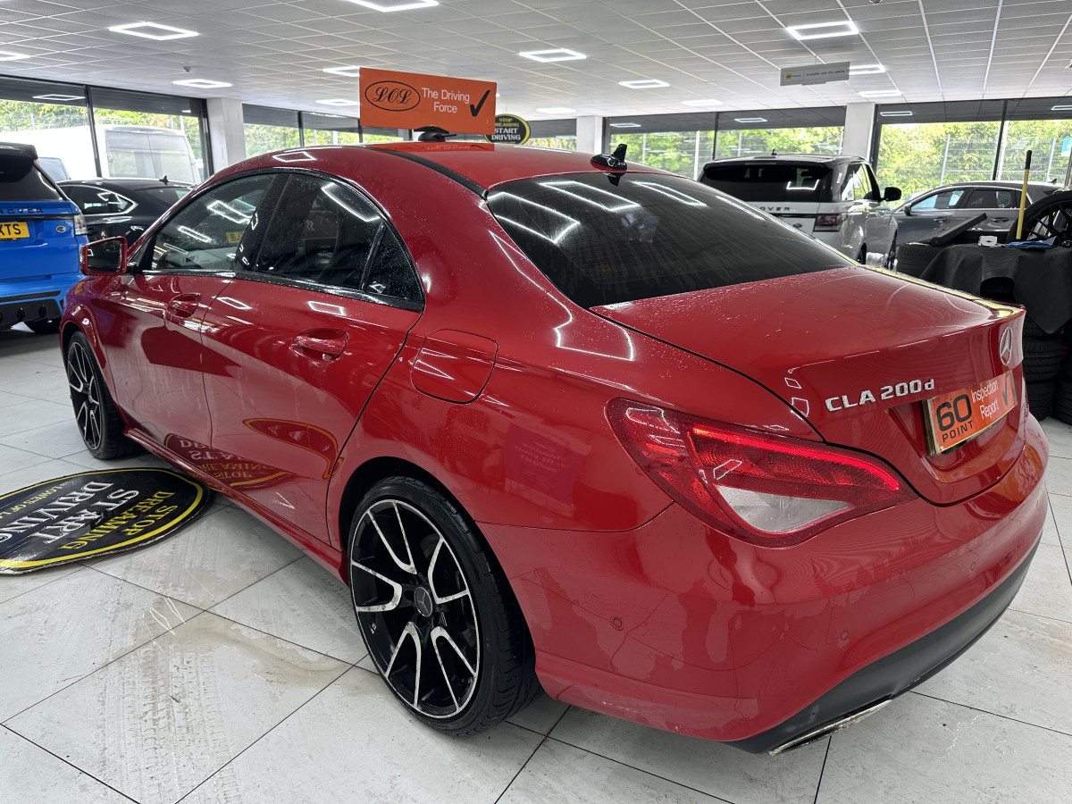2017 (JUNE) MERCEDES CLA200D SPORT AUTOMATIC — BALCK LEATHER, SAT NAV — ONLY 89K