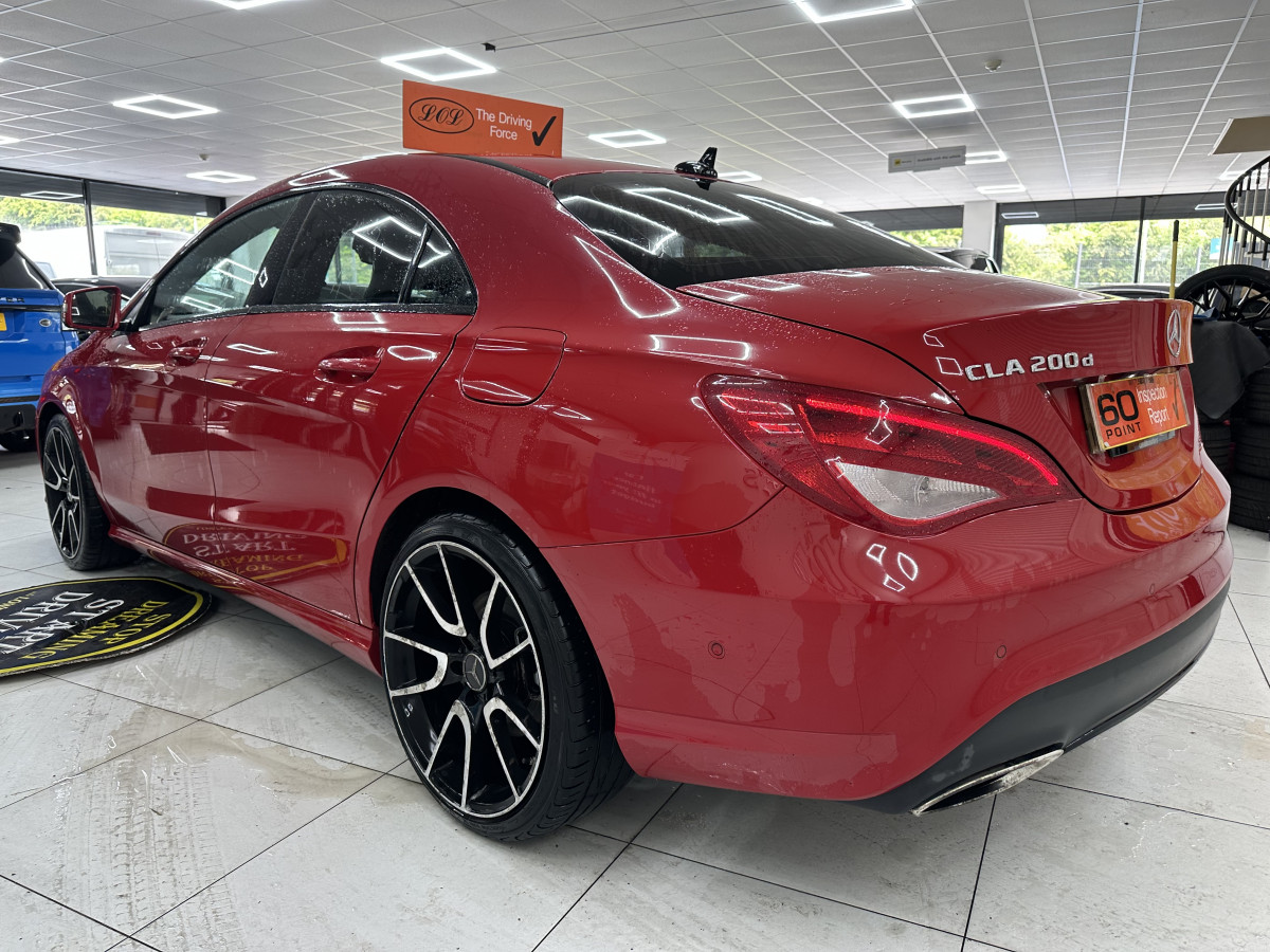 2017 (JUNE) MERCEDES CLA200D SPORT AUTOMATIC — BALCK LEATHER, SAT NAV — ONLY 89K