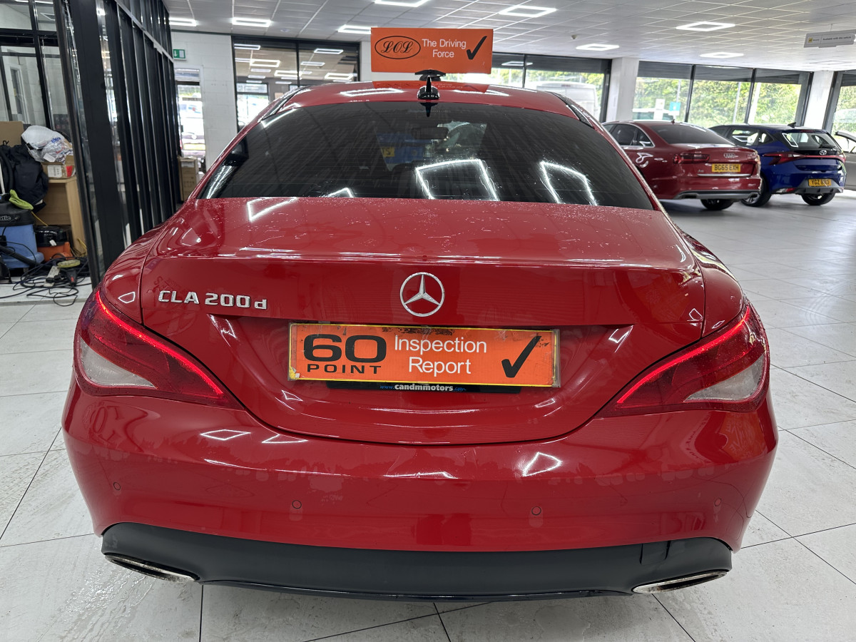 2017 (JUNE) MERCEDES CLA200D SPORT AUTOMATIC — BALCK LEATHER, SAT NAV — ONLY 89K