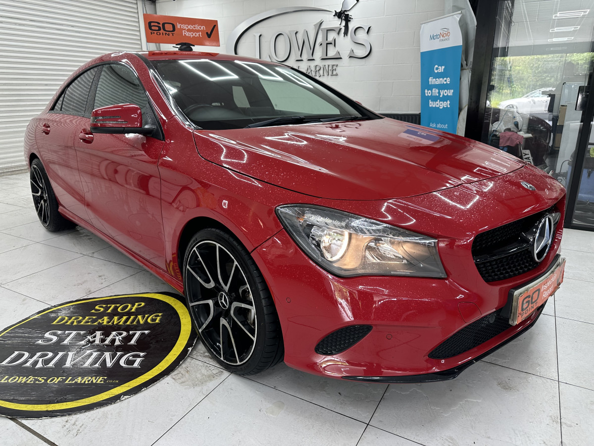 2017 (JUNE) MERCEDES CLA200D SPORT AUTOMATIC — BALCK LEATHER, SAT NAV — ONLY 89K