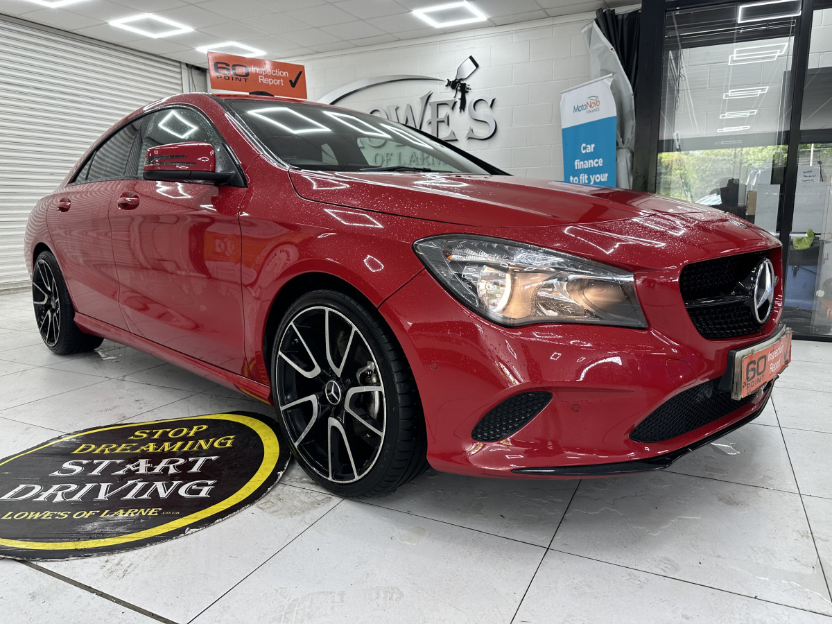 2017 (JUNE) MERCEDES CLA200D SPORT AUTOMATIC — BALCK LEATHER, SAT NAV — ONLY 89K