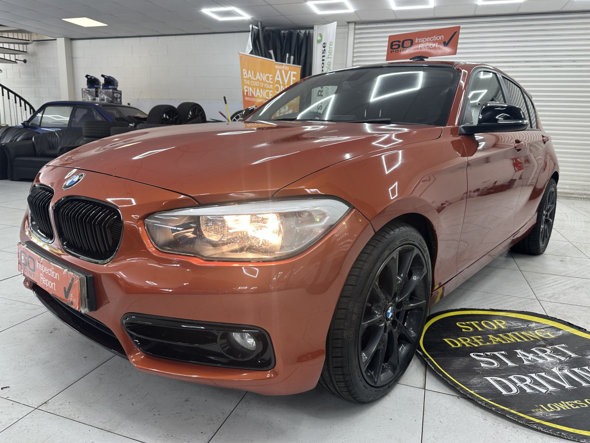 2017 (JULY) BMW 118i SPORT S/S 5 DOOR — Finished in BURNT ORANGE