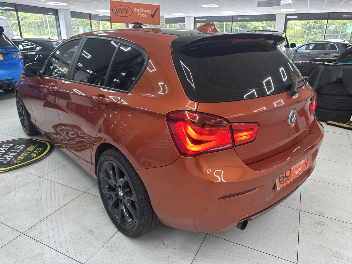 2017 (JULY) BMW 118i SPORT S/S 5 DOOR — Finished in BURNT ORANGE