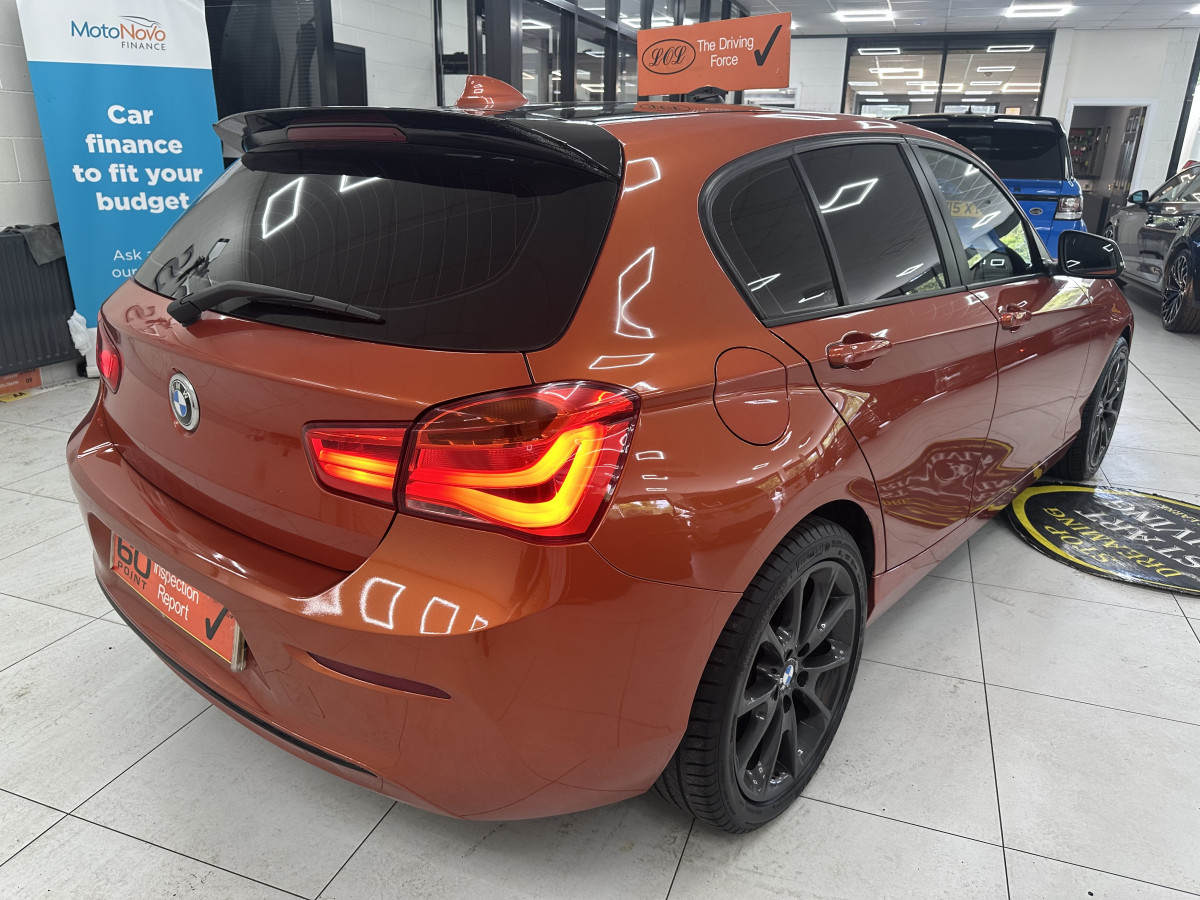 2017 (JULY) BMW 118i SPORT S/S 5 DOOR — Finished in BURNT ORANGE