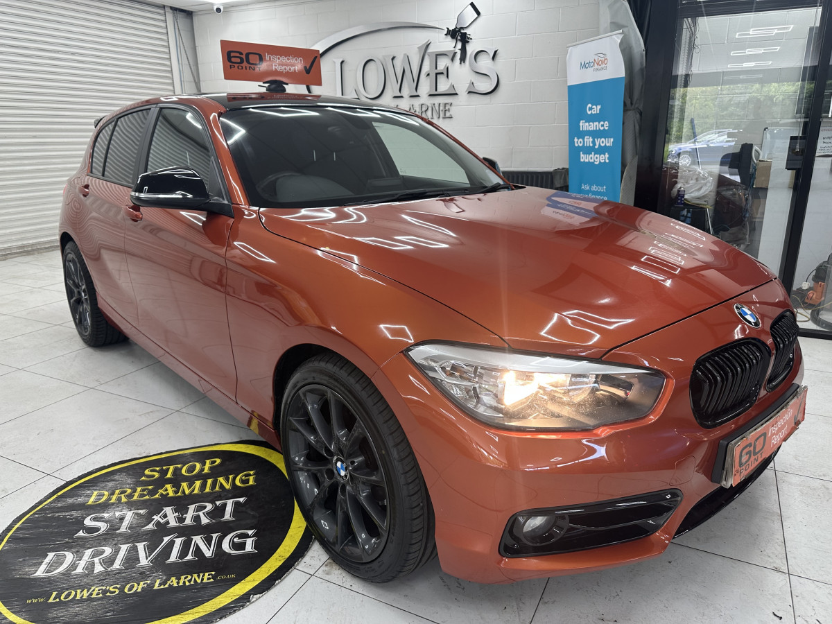 2017 (JULY) BMW 118i SPORT S/S 5 DOOR — Finished in BURNT ORANGE