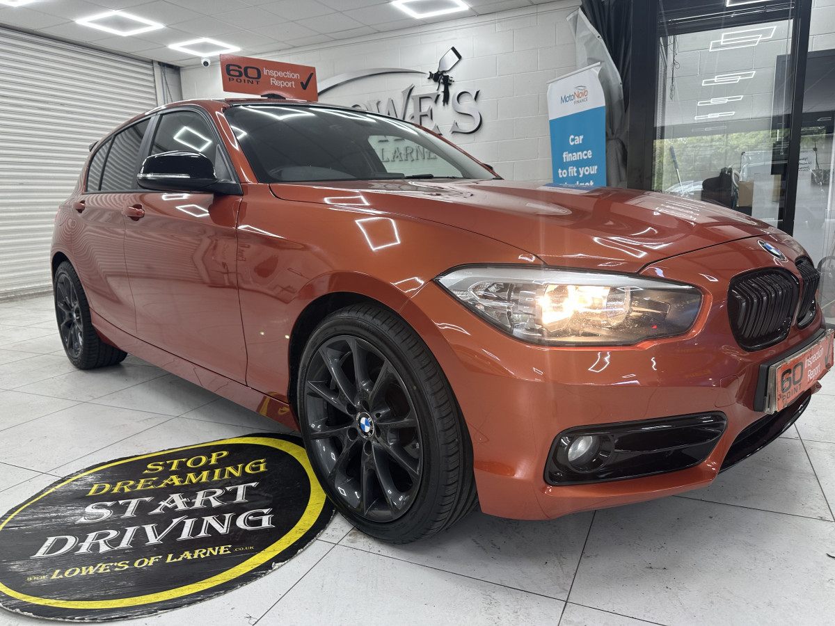 2017 (JULY) BMW 118i SPORT S/S 5 DOOR — Finished in BURNT ORANGE