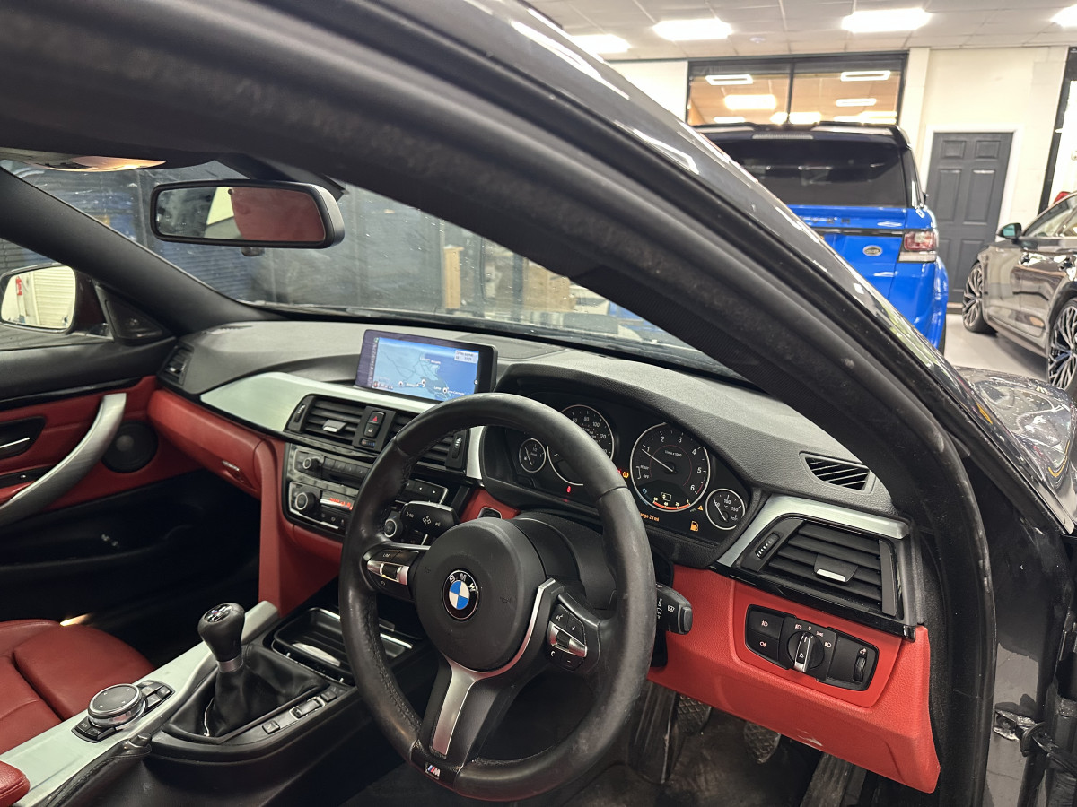 2015 BMW 420D XDRIVE M SPORT COUPE — RED LEATHER, SAT NAV and 20″ ALLOYS