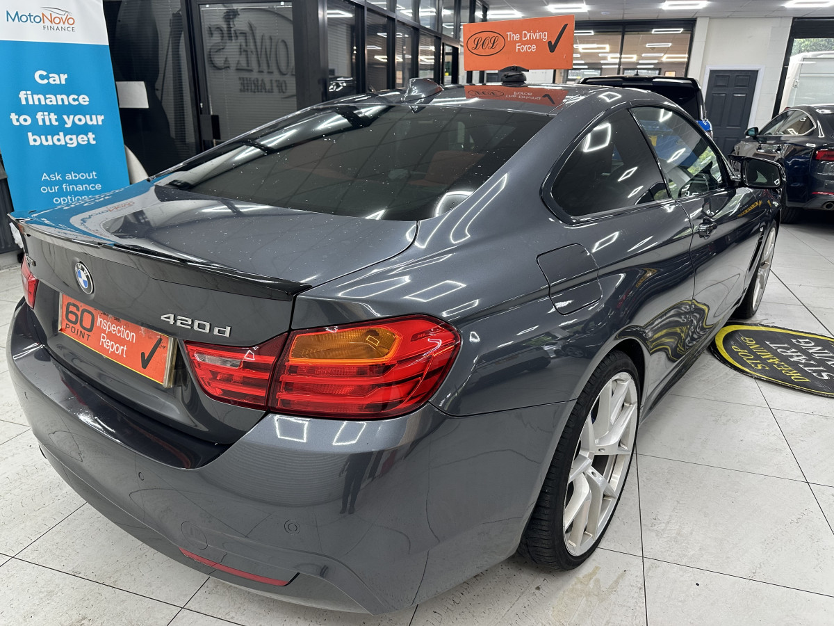 2015 BMW 420D XDRIVE M SPORT COUPE — RED LEATHER, SAT NAV and 20″ ALLOYS