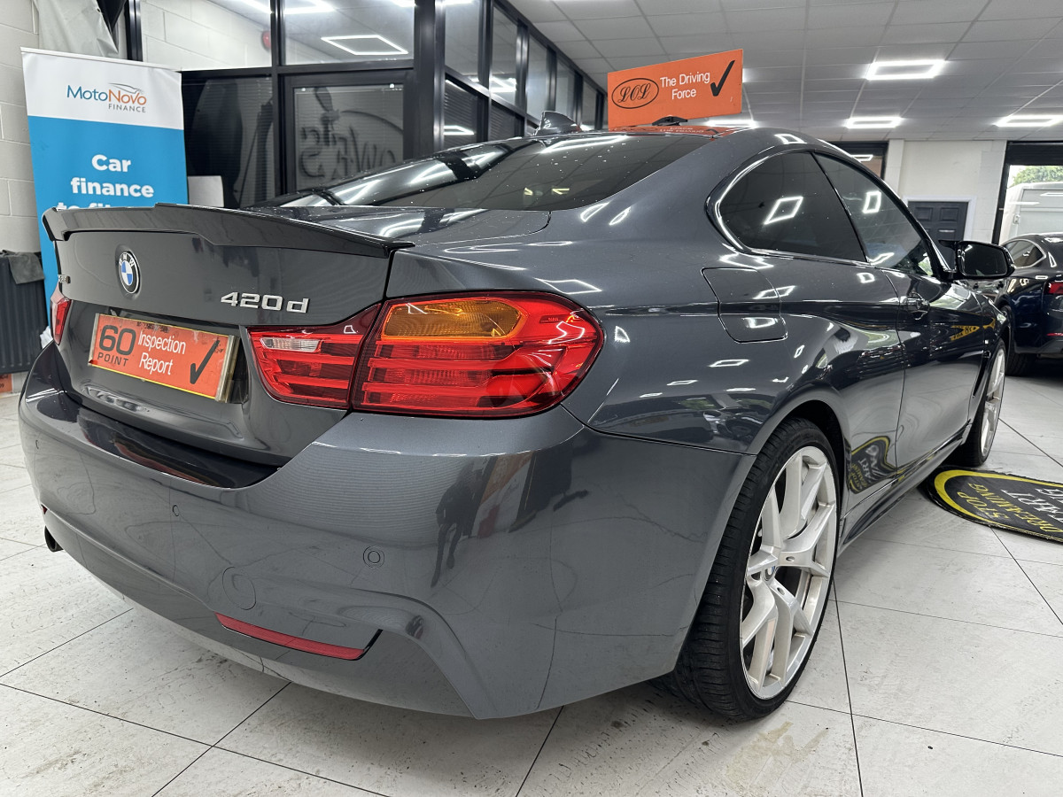 2015 BMW 420D XDRIVE M SPORT COUPE — RED LEATHER, SAT NAV and 20″ ALLOYS