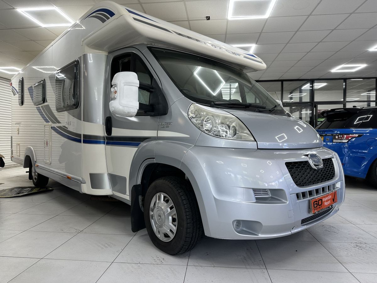 2012 PEUGEOT BOXER 2.2 HDi BAILEY APPROACH 745 MOTORHOME with ONLY 26,000 MILES (REAR FIX FRENCH BED LAYOUT)