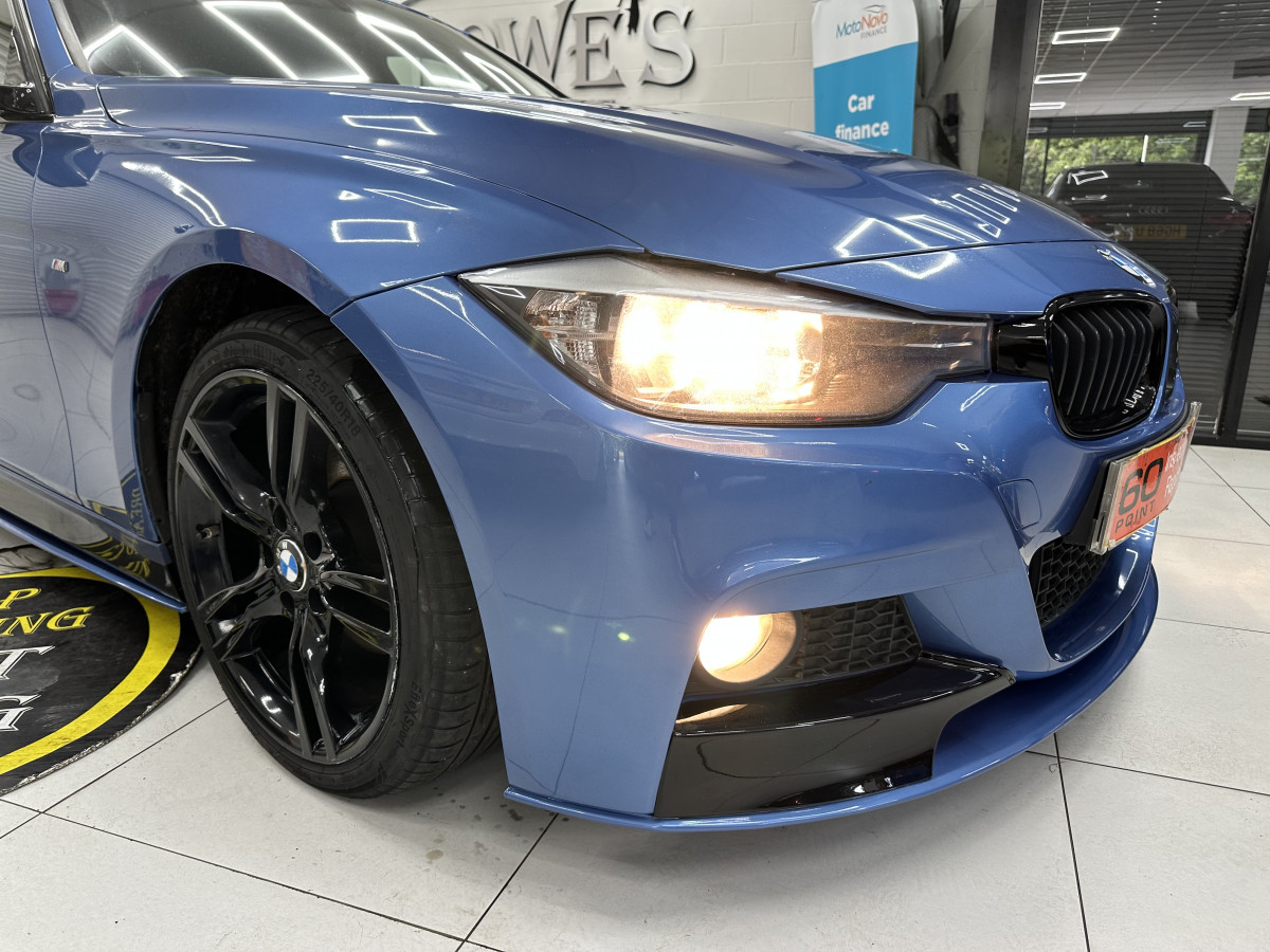 2013 (SEPT) BMW 318D SPORT AUTOMATIC — BLACK LEATHER SPORTS TRIM and FULL BODY KIT