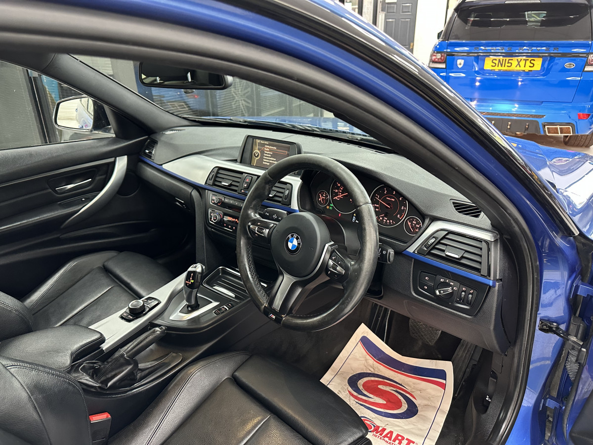 2013 (SEPT) BMW 318D SPORT AUTOMATIC — BLACK LEATHER SPORTS TRIM and FULL BODY KIT