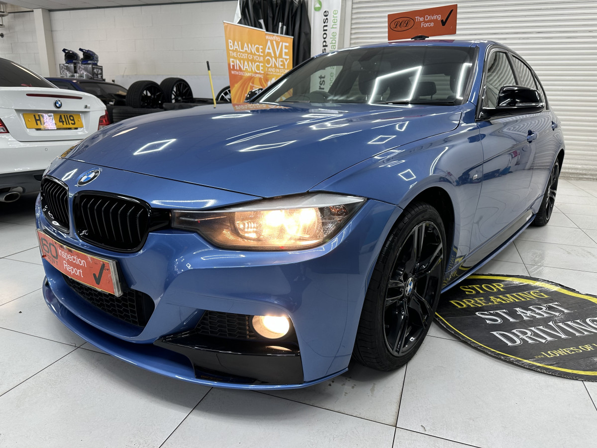 2013 (SEPT) BMW 318D SPORT AUTOMATIC — BLACK LEATHER SPORTS TRIM and FULL BODY KIT