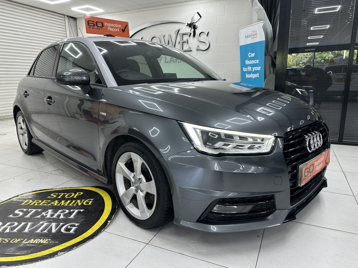 2017 (DEC) AUDI A1 1.6 TDi S LINE BLACK EDITION AUTOMATIC with BLACK LEATHER