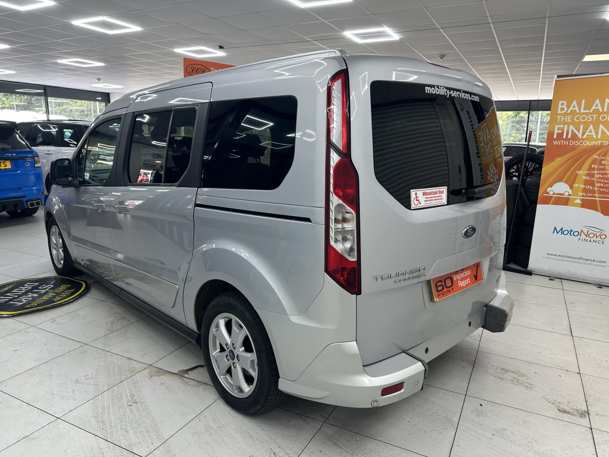 2018 (APRIL) FORD GRAND TOURNEO CONNECT 1.5 TDCi 120 TITANIUM AUTOMATIC– 4 SEATER PLUS WHEELCHAIR ACCESSABLE VEHICLE — ONLY 27K— NO VAT