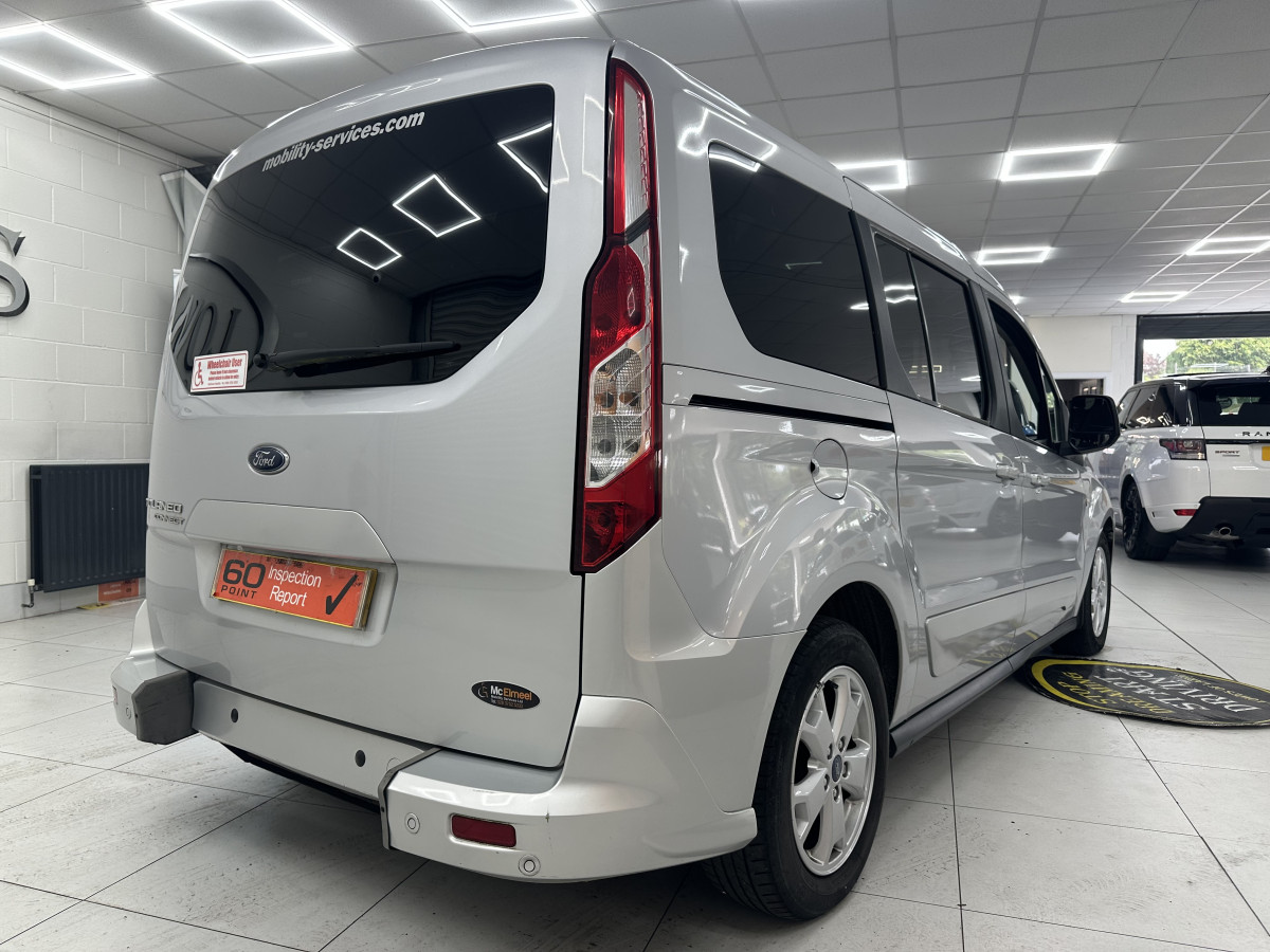 2018 (APRIL) FORD GRAND TOURNEO CONNECT 1.5 TDCi 120 TITANIUM AUTOMATIC– 4 SEATER PLUS WHEELCHAIR ACCESSABLE VEHICLE — ONLY 27K— NO VAT