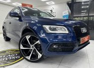 2015 (SEPT) AUDI Q5 2.0 TDi S LINE QUATTRO AUTOMATIC with BLACK LEATHER & 22″ ALLOYS