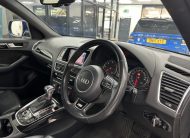 2015 (SEPT) AUDI Q5 2.0 TDi S LINE QUATTRO AUTOMATIC with BLACK LEATHER & 22″ ALLOYS