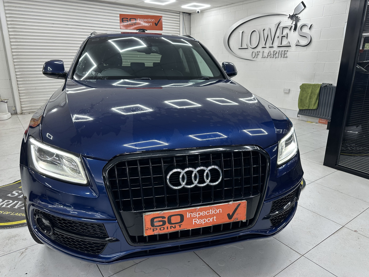 2015 (SEPT) AUDI Q5 2.0 TDi S LINE QUATTRO AUTOMATIC with BLACK LEATHER & 22″ ALLOYS