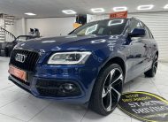 2015 (SEPT) AUDI Q5 2.0 TDi S LINE QUATTRO AUTOMATIC with BLACK LEATHER & 22″ ALLOYS