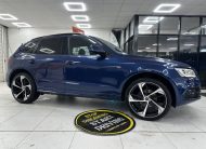 2015 (SEPT) AUDI Q5 2.0 TDi S LINE QUATTRO AUTOMATIC with BLACK LEATHER & 22″ ALLOYS