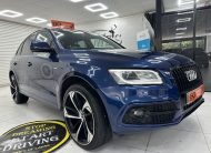 2015 (SEPT) AUDI Q5 2.0 TDi S LINE QUATTRO AUTOMATIC with BLACK LEATHER & 22″ ALLOYS