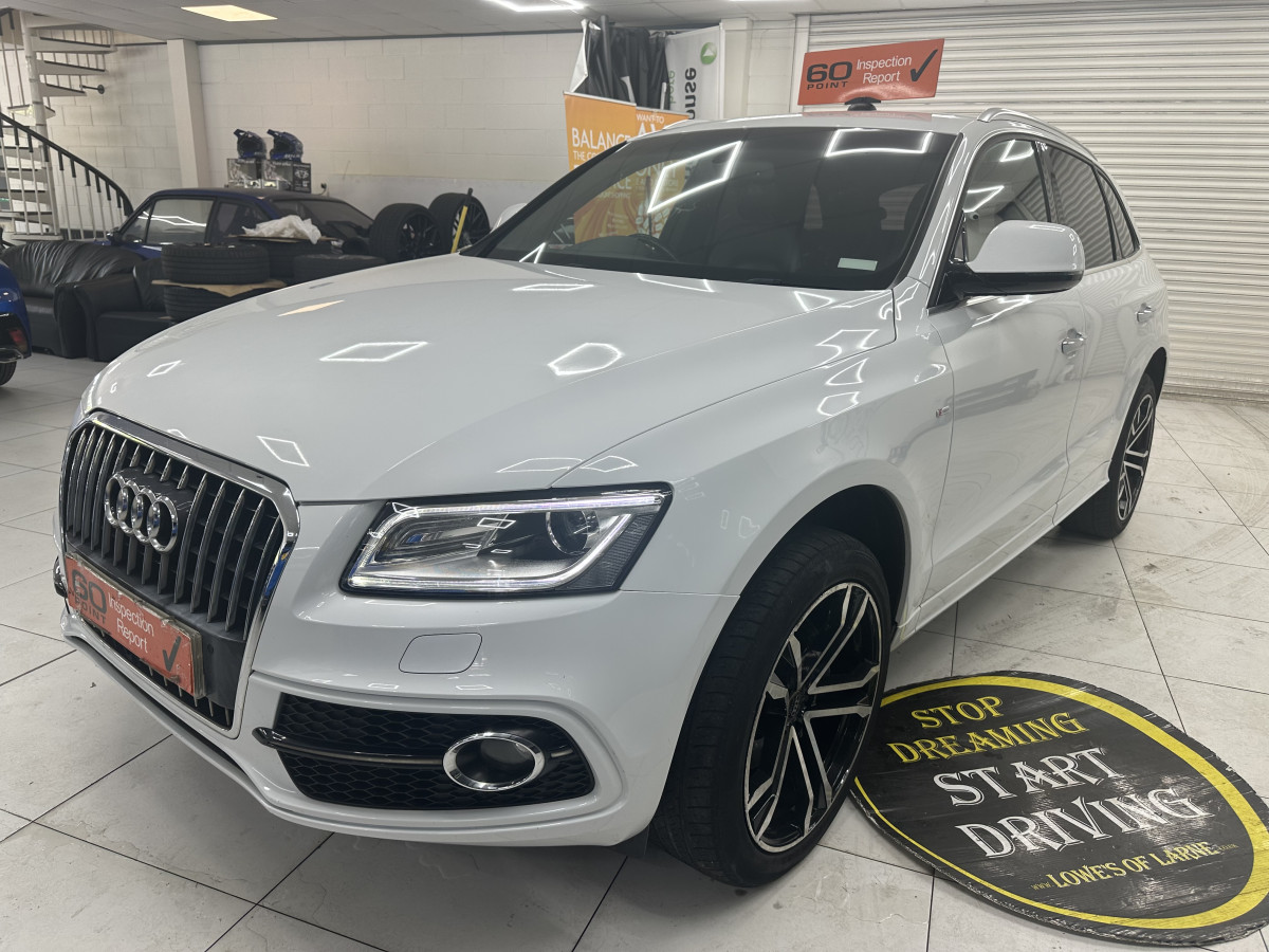 2015 (MARCH) AUDI Q5 2.0 TDi S LINE QUATTRO with BLACK LEATHER & 20″ ALLOYS
