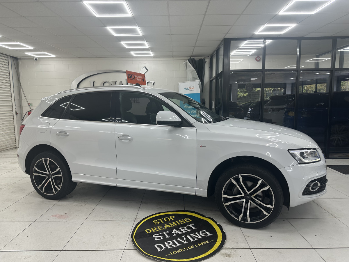 2015 (MARCH) AUDI Q5 2.0 TDi S LINE QUATTRO with BLACK LEATHER & 20″ ALLOYS