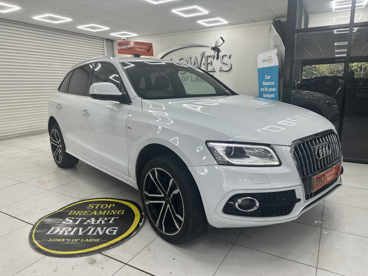 2015 (MARCH) AUDI Q5 2.0 TDi S LINE QUATTRO with BLACK LEATHER & 20″ ALLOYS