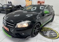2014 (JULY) MERCEDES A180 1.5 DIESEL ECO SE — FULL SKIRTING BODY KIT & 19″ ALLOYS — £20 TAX