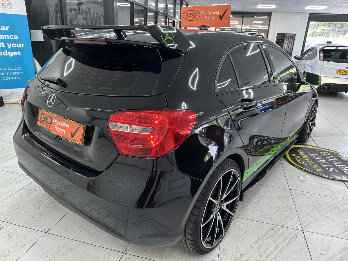 2014 (JULY) MERCEDES A180 1.5 DIESEL ECO SE — FULL SKIRTING BODY KIT & 19″ ALLOYS — £20 TAX