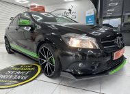 2014 (JULY) MERCEDES A180 1.5 DIESEL ECO SE — FULL SKIRTING BODY KIT & 19″ ALLOYS — £20 TAX