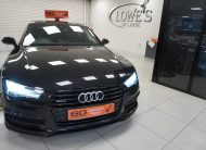 2013 AUDI A7 3.0 TDi QUATTRO 204 BHP BLACK EDITION AUTOMATIC with BLACK LEATHER & SAT NAV (5 SEATER)