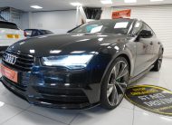 2013 AUDI A7 3.0 TDi QUATTRO 204 BHP BLACK EDITION AUTOMATIC with BLACK LEATHER & SAT NAV (5 SEATER)