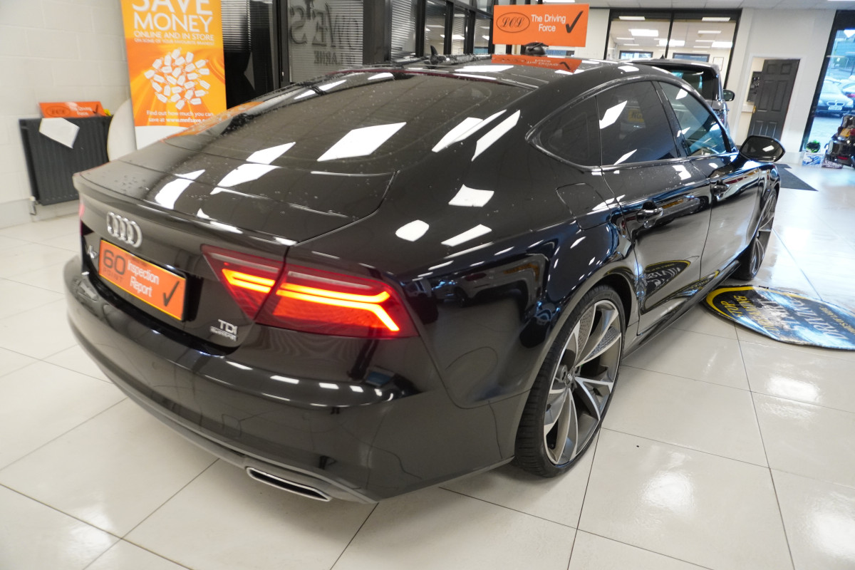 2013 AUDI A7 3.0 TDi QUATTRO 204 BHP BLACK EDITION AUTOMATIC with BLACK LEATHER & SAT NAV (5 SEATER)