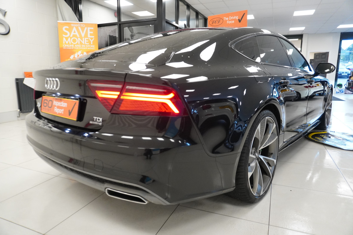 2013 AUDI A7 3.0 TDi QUATTRO 204 BHP BLACK EDITION AUTOMATIC with BLACK LEATHER & SAT NAV (5 SEATER)